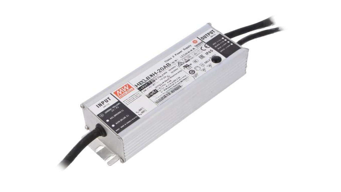Zasilacz impulsowy DC, 80W, napięcie wyjściowe: 20 VDC, prąd wyjściowy: 2,4...4 A HLG-80H-20AB