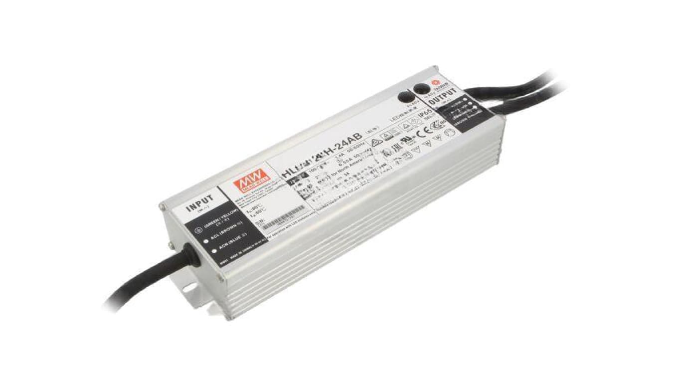 Zasilacz impulsowy LED, 120 W, napięcie wejściowe: 24 VDC, prąd wyjściowy: , IP65 HLG-120H-24AB