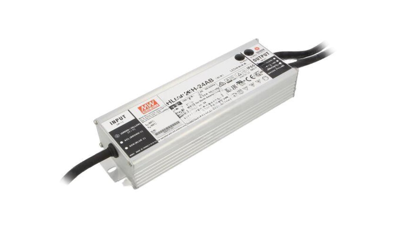Zasilacz impulsowy LED, 120 W, napięcie wejściowe: 24 VDC, prąd wyjściowy: , IP65 HLG-120H-24AB