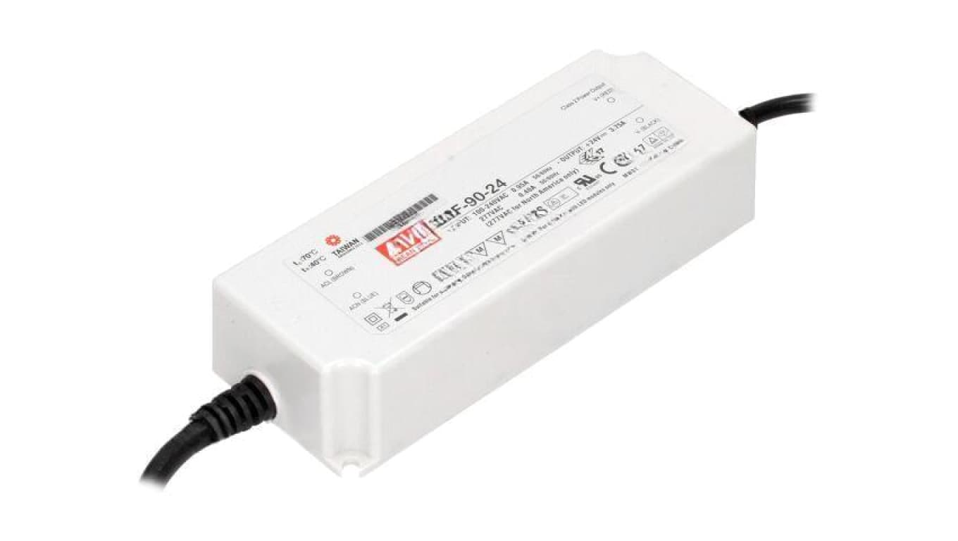 Zasilacz impulsowy LED, 90 W, napięcie wejściowe: 24 VDC, prąd wyjściowy: LPF-90-24