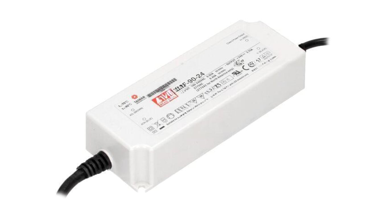 Zasilacz impulsowy LED, 90 W, napięcie wejściowe: 24 VDC, prąd wyjściowy: LPF-90-24