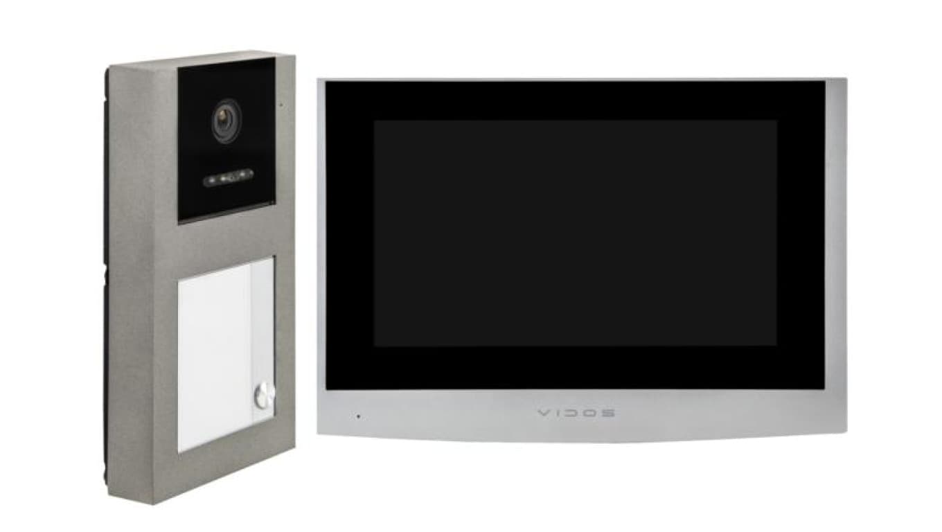 Zestaw wideodomofonowy jednorodzinny 7 z RFID VIDOS IP Z02
