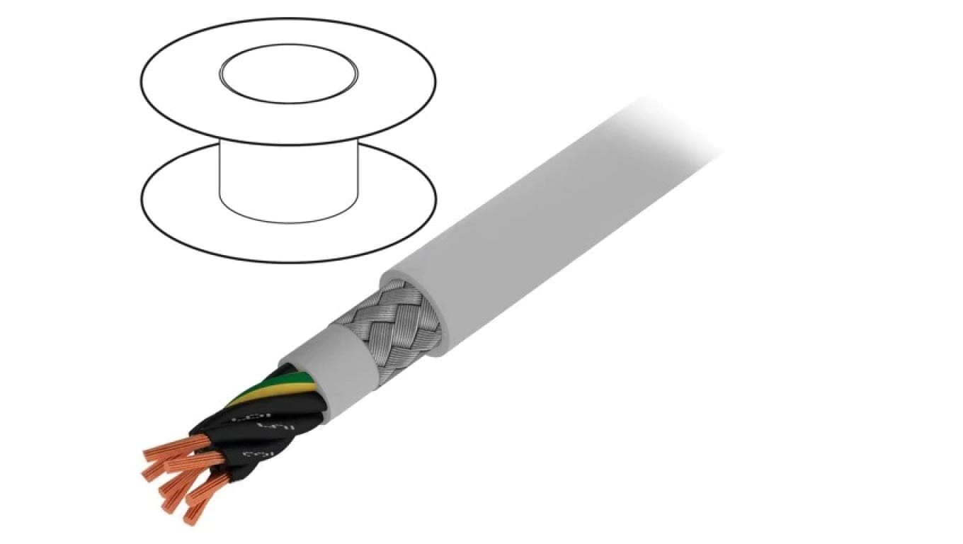Przewód na rolce 50m Pro-Met 7G0,5mm2 PVC ciemnoszary 300V/500V 470075CY GE321