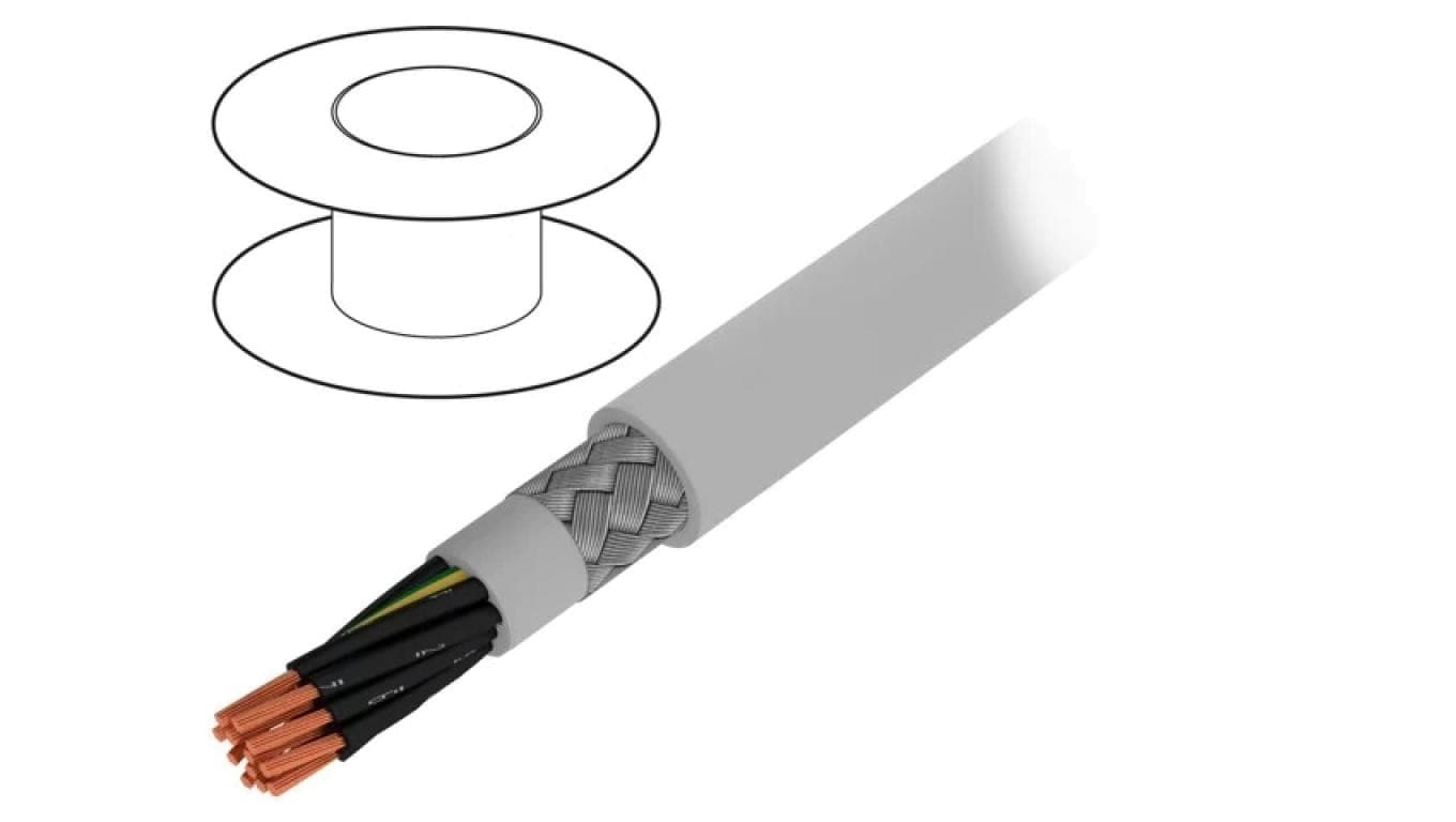 Przewód na rolce 100m Pro-Met 12G0,5mm2 PVC ciemnoszary 300V/500V 470125CY GE033