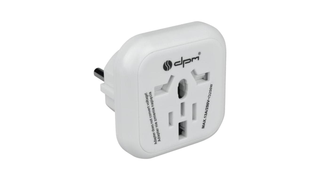 Adapter podróżny Europa DPM biały