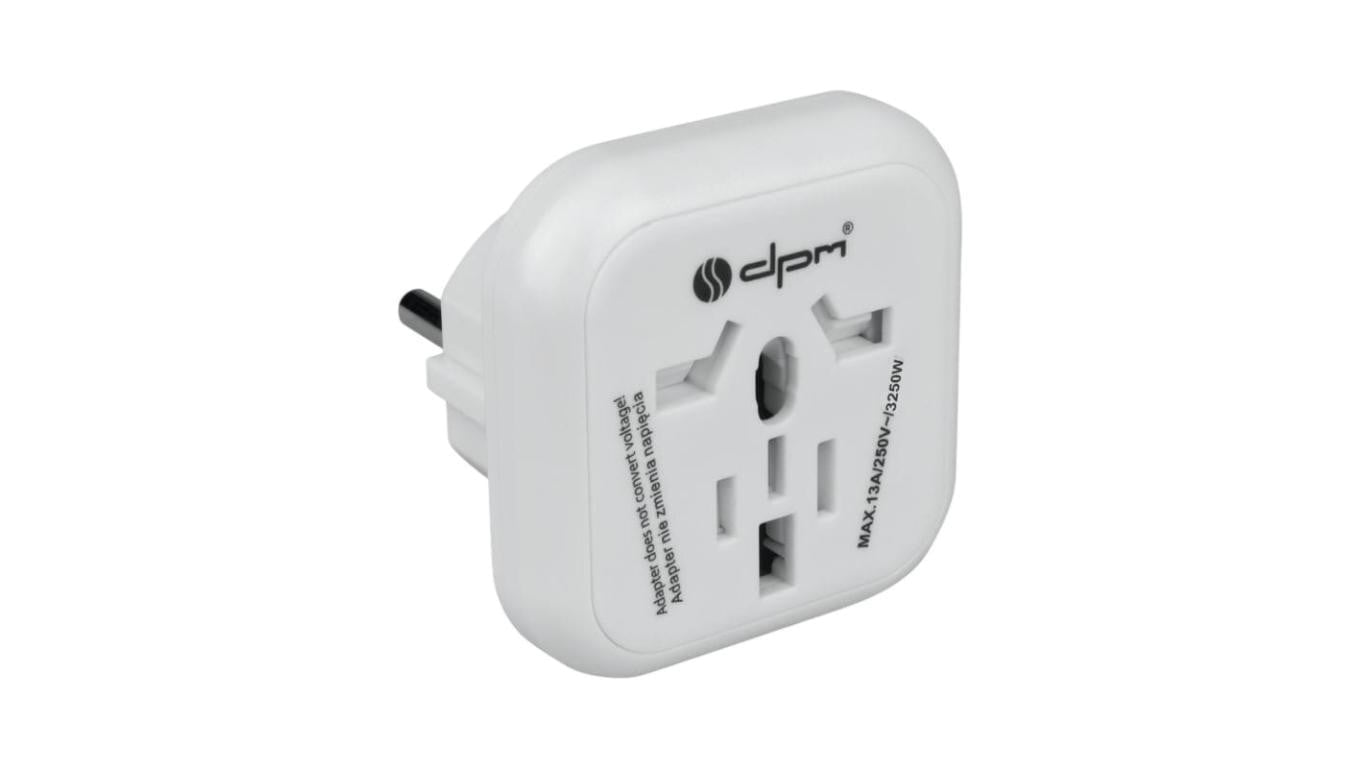 Adapter podróżny Europa DPM biały