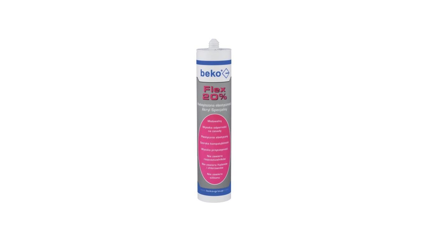 Akryl elastyczny Flex 20 beko biały 310 ml