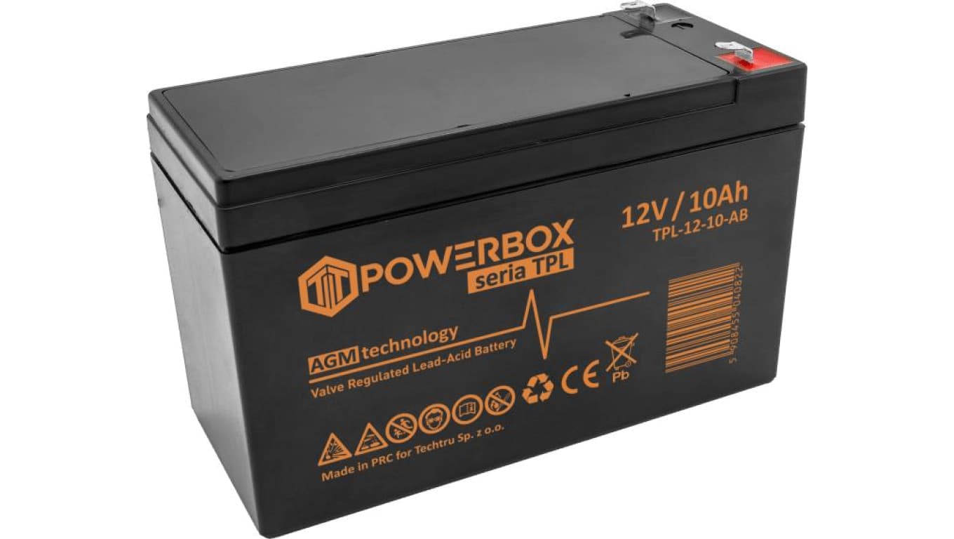 Akumulator VRLA / AGM bezobsługowy Powebox TPL 12V 10Ah