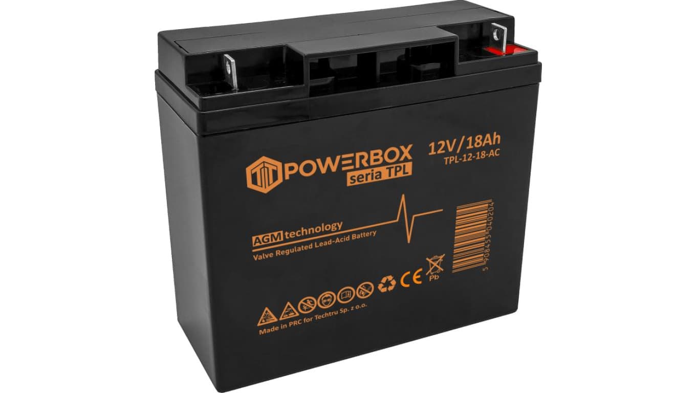 Akumulator VRLA / AGM bezobsługowy Powebox TPL 12V 18Ah