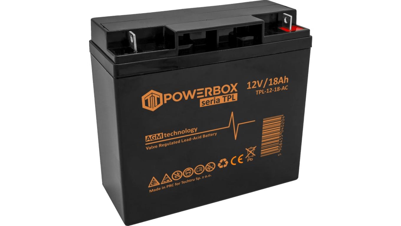 Akumulator VRLA / AGM bezobsługowy Powebox TPL 12V 18Ah