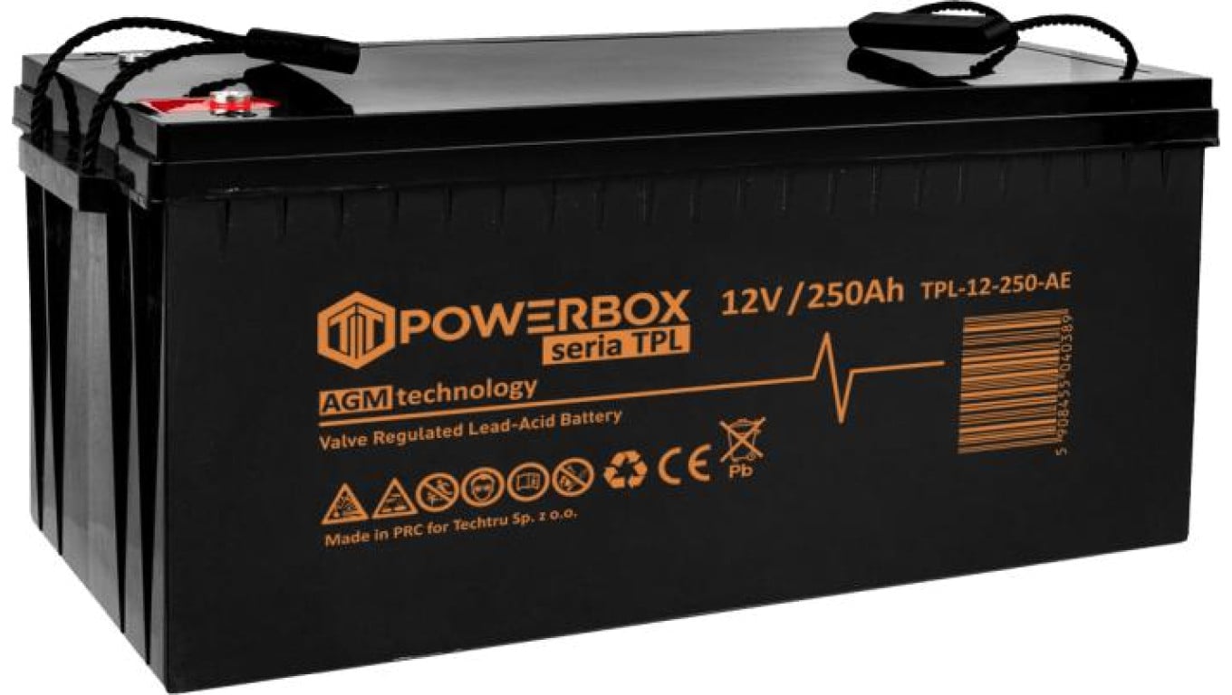 Akumulator VRLA / AGM bezobsługowy Powebox TPL 12V 250Ah