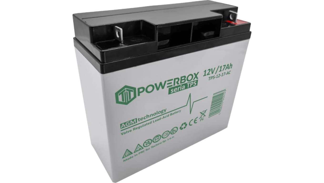 Akumulator VRLA / AGM bezobsługowy Powebox TPS 12V 17Ah