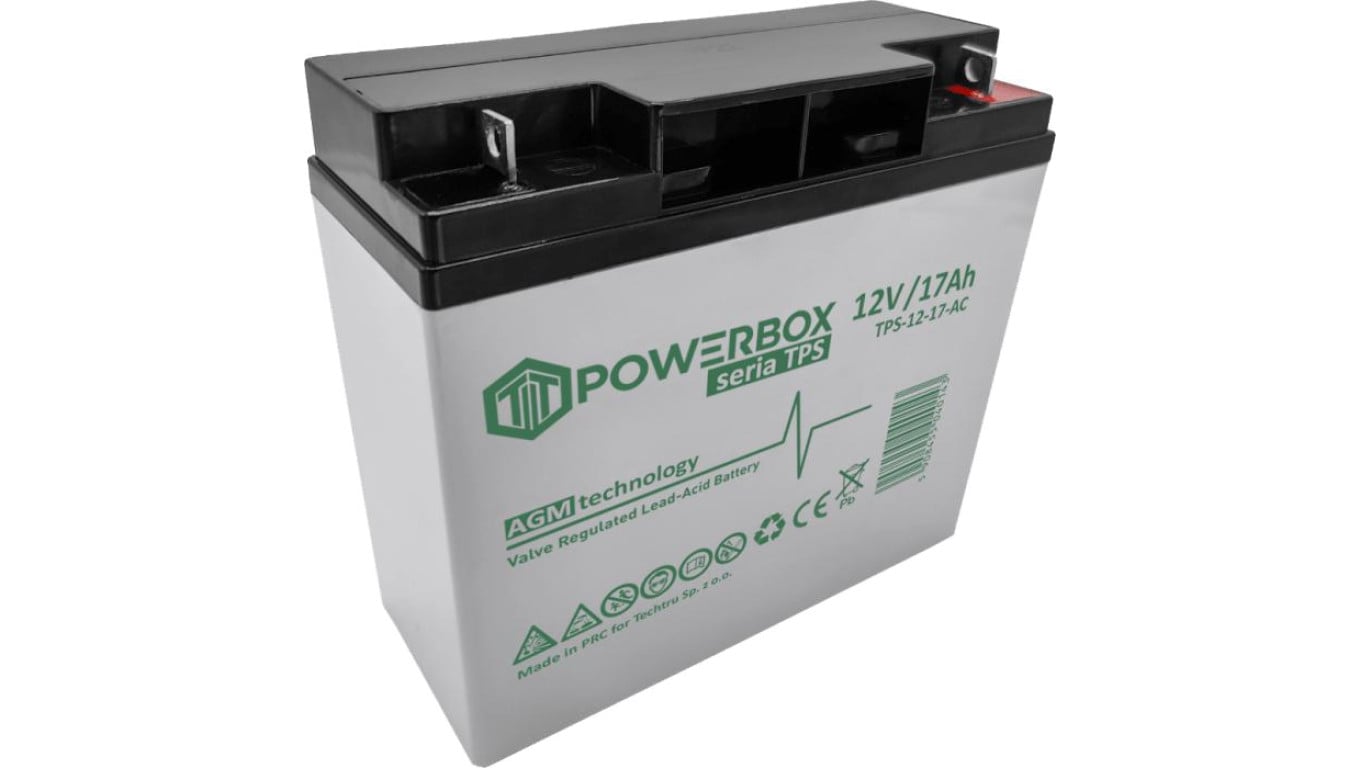 Akumulator VRLA / AGM bezobsługowy Powebox TPS 12V 17Ah