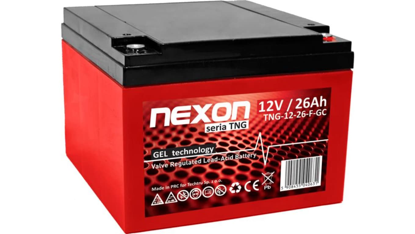 Akumulator żelowy VRLA / GEL bezobsługowy Nexon TNG 12V 26Ah