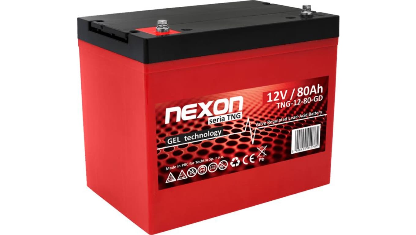 Akumulator żelowy VRLA / GEL bezobsługowy Nexon TNG 12V 80Ah