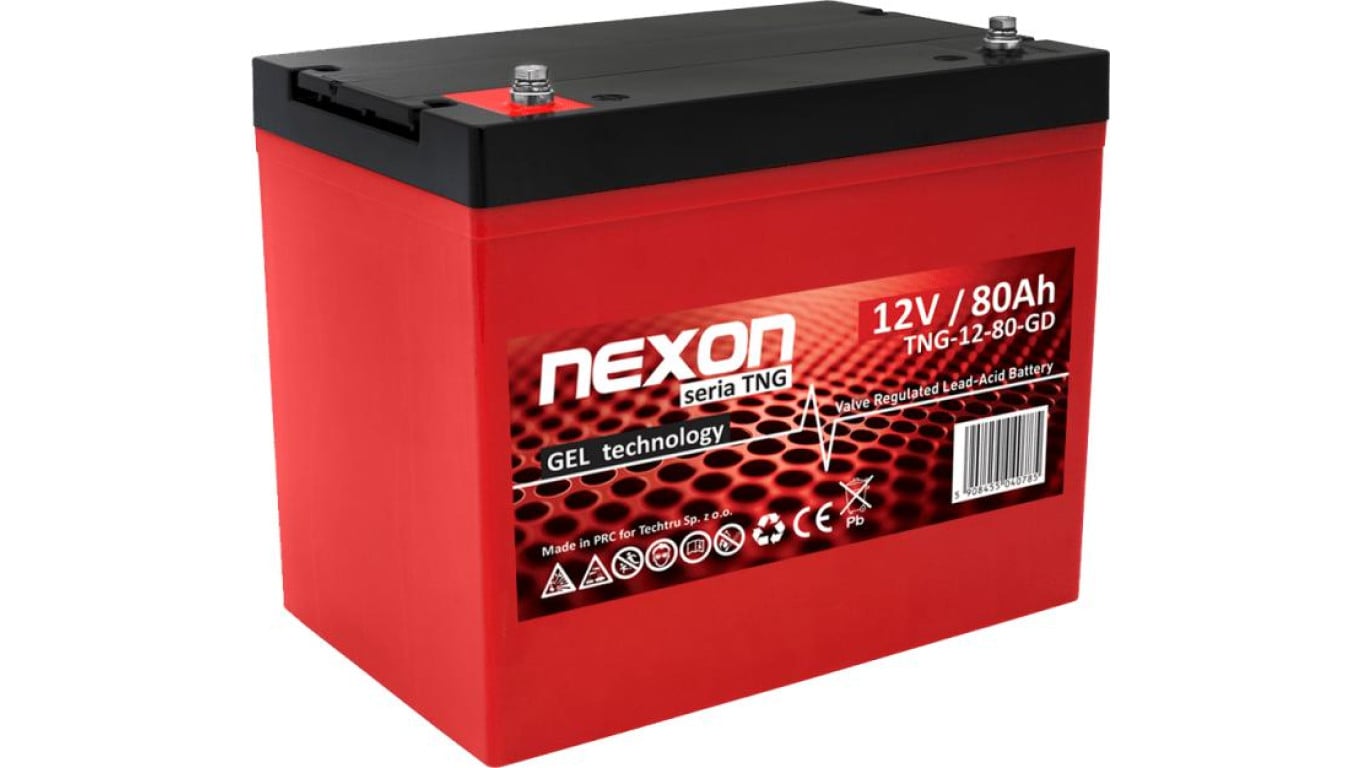 Akumulator żelowy VRLA / GEL bezobsługowy Nexon TNG 12V 80Ah