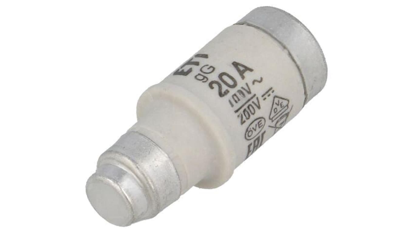 Bezpiecznik topikowy, ceramiczny, 20A, 400VAC, 250VDC, gG, D02, D0 002212001