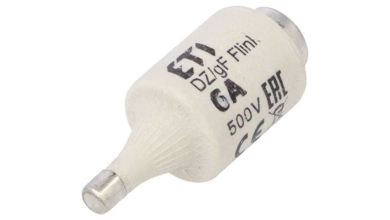 Bezpiecznik topikowy, ceramiczny, 6A, 500VAC, 500VDC, szybki, DII 002312103