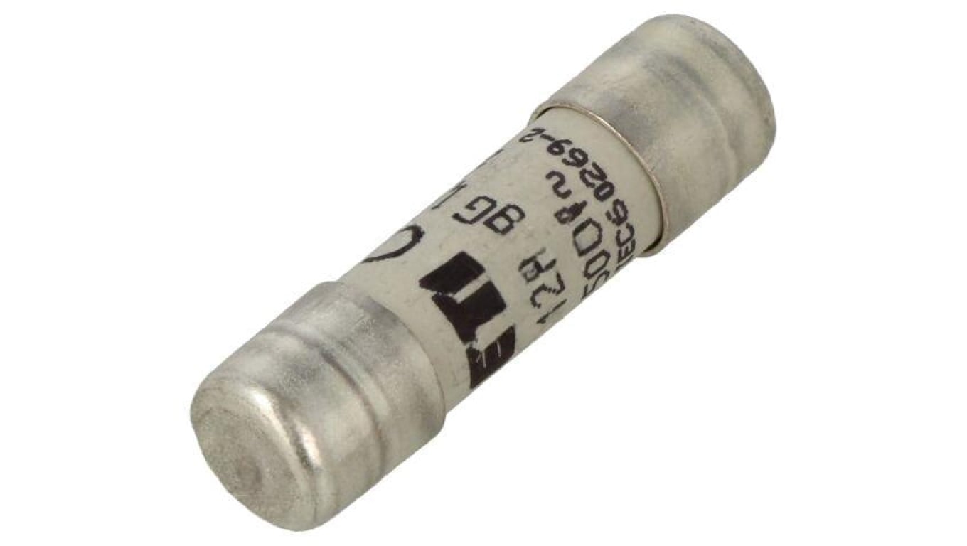 Bezpiecznik topikowy, cylindryczny, 12A, 500VAC, gG, 10,3x38mm 002651018