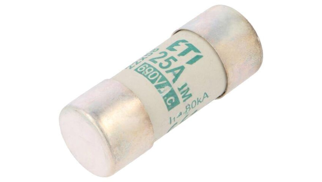 Bezpiecznik topikowy, cylindryczny,przemysłowy, 25A, 690VAC, aM 002641013
