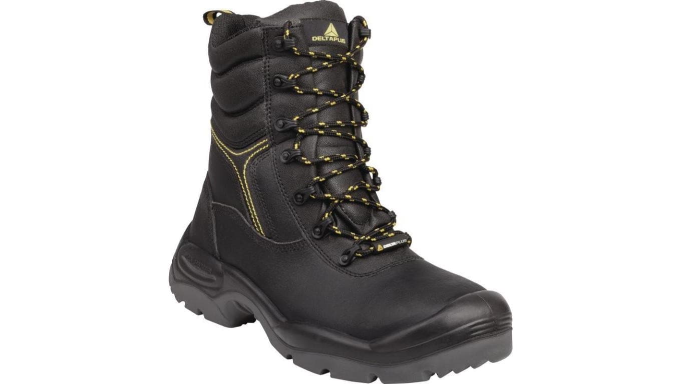 Buty robocze ze skórzany krupon barwiony gładki amagnetyczne S3 SRC kolor czarny rozmiar 46 CALYPS3NO46