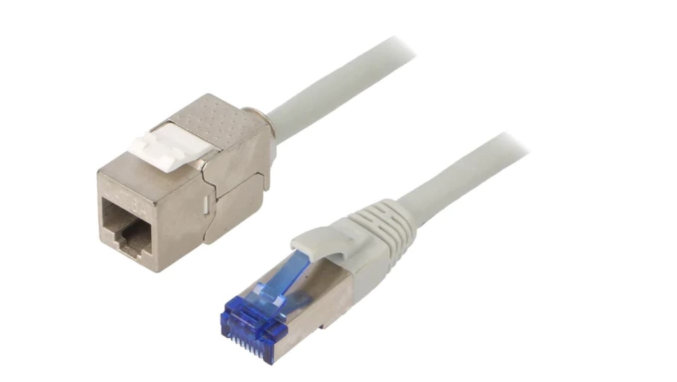 Przedłużacz RJ45 S/FTP 6a linka Cu LSZH szary 15m 26AWG CC5102S