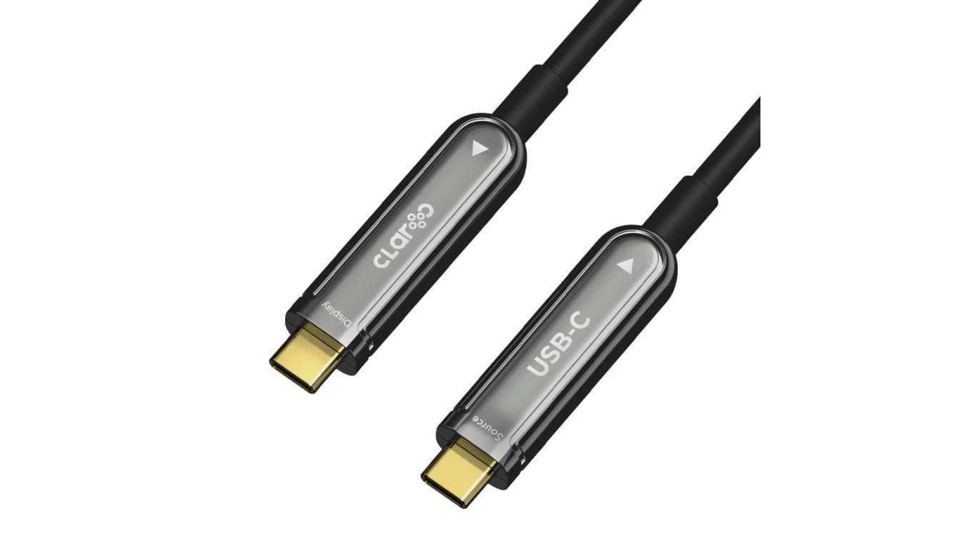 Claroc Kabel optyczny USB-C 4K@60Hz 10 m
