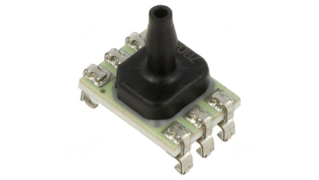 Czujnik ciśnienia, wzorcowy, z konfiguracją wyjścia I2C, 0...1psi, -20...85C, HSCDRNN001PG2A3