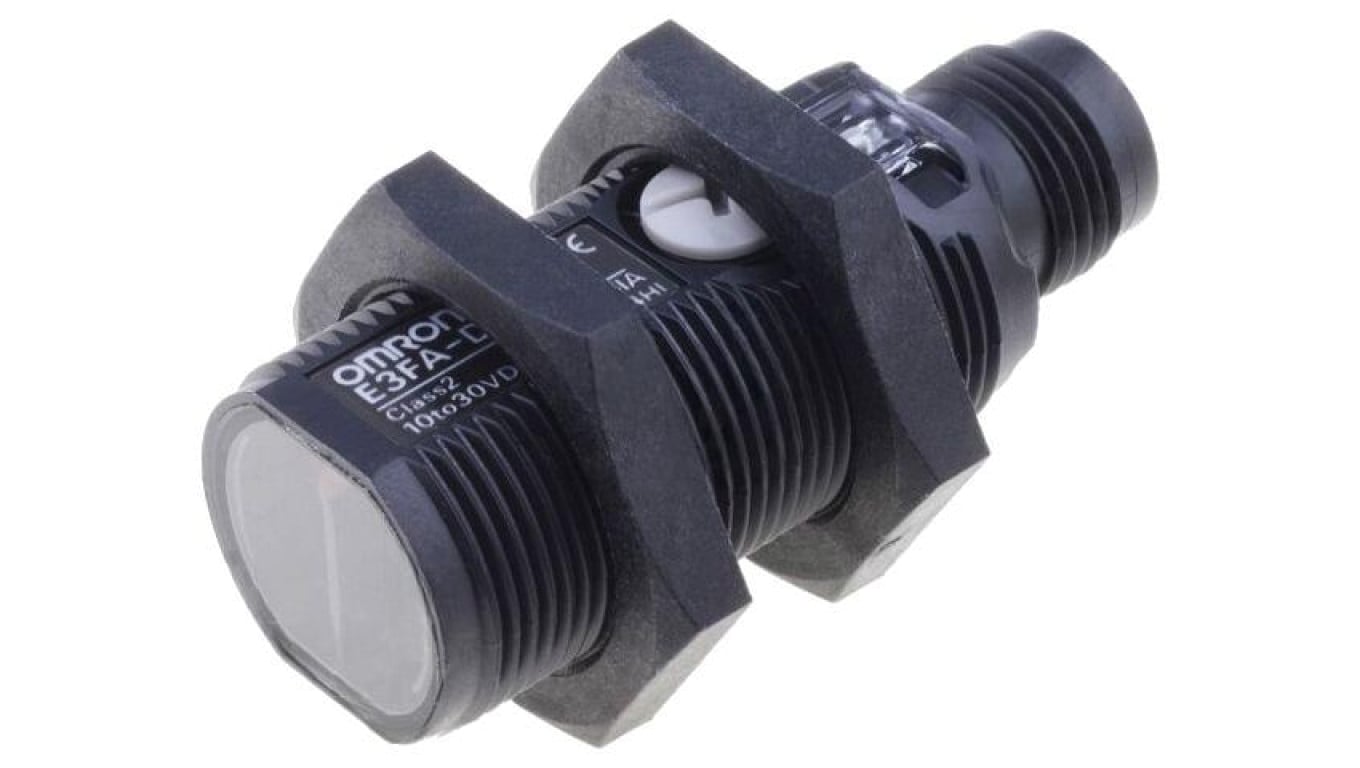 Czujnik fotoelektryczny, NPN, odbiciowy, Zasięg: 0,3m E3FA-DN22