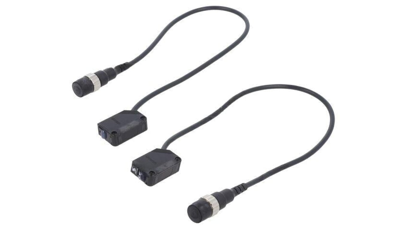 Czujnik fotoelektryczny, PNP, nadajnik-odbiornik, 35mA, M12,przewody, 0...15m, IP67 E3Z-T81-M1J 0.3M