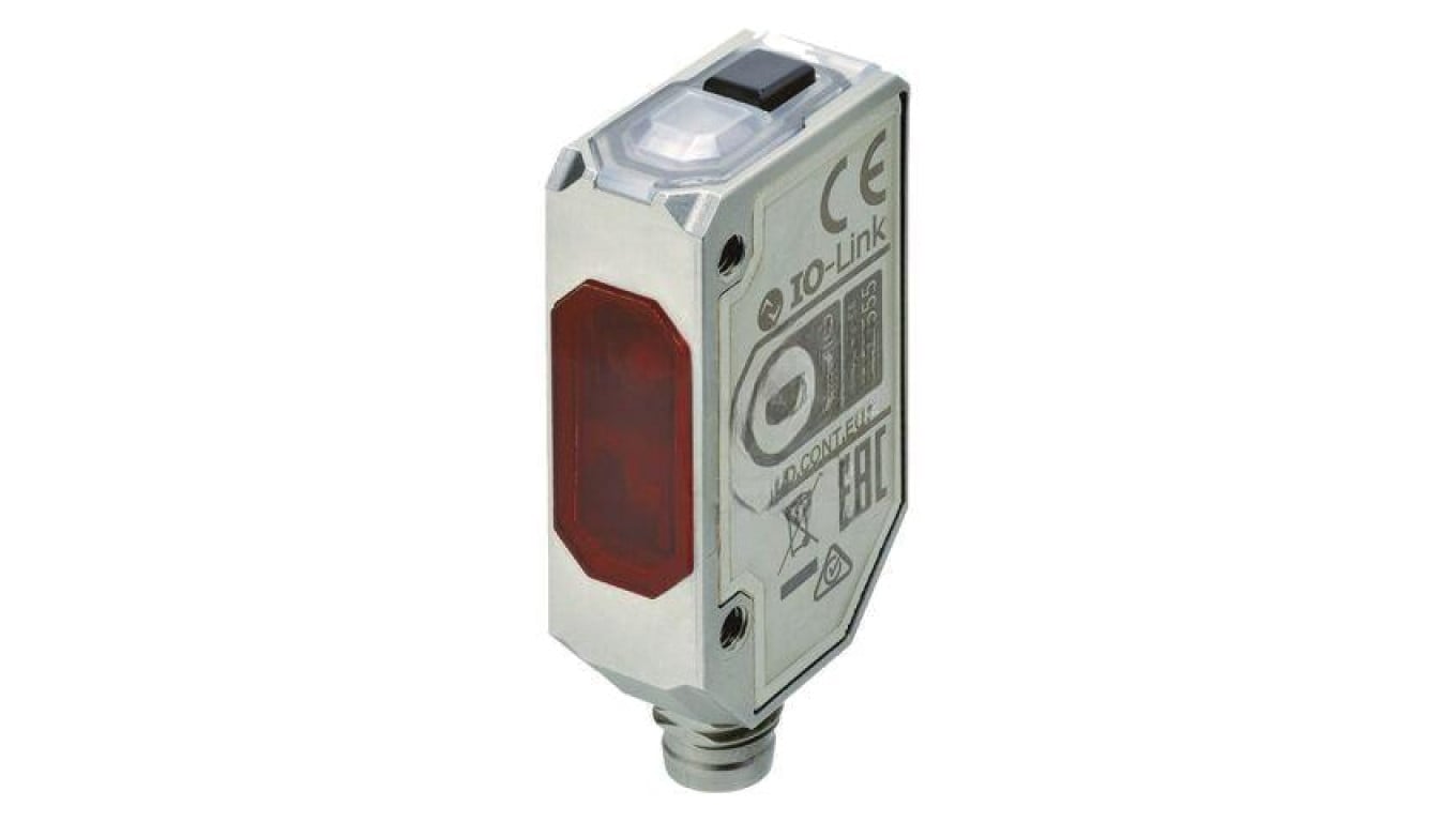 Czujnik fotoelektryczny, PNP, odbiciowy, M8 męski, 10...200mm, IP67 E3AS-L200MT M3