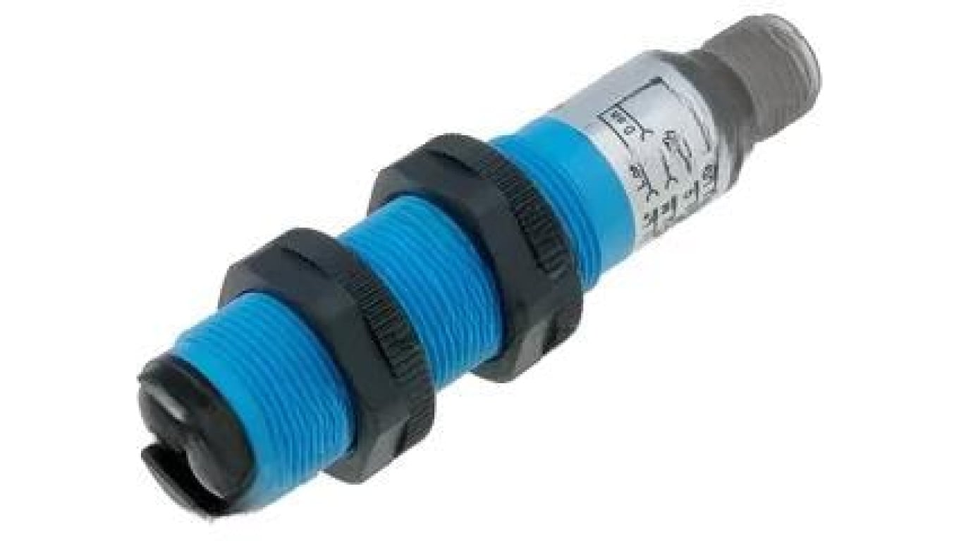 Czujnik fotoelektryczny, odbiciowy, z konfiguracją wyjścia PNP, max. 0,1A, 0...0,8m, M12 męski, IP67, VTE18-4P8740