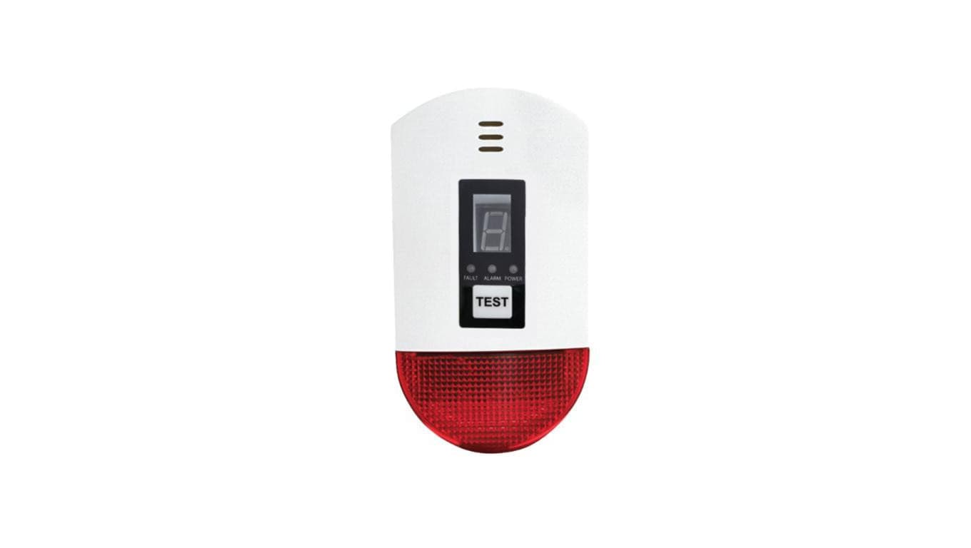 Czujnik gazu LPG i gazu ziemnego alarm 85dB stroboskop LED VIAGO VD709