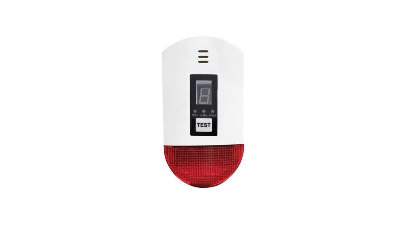 Czujnik gazu LPG i gazu ziemnego alarm 85dB stroboskop LED VIAGO VD709