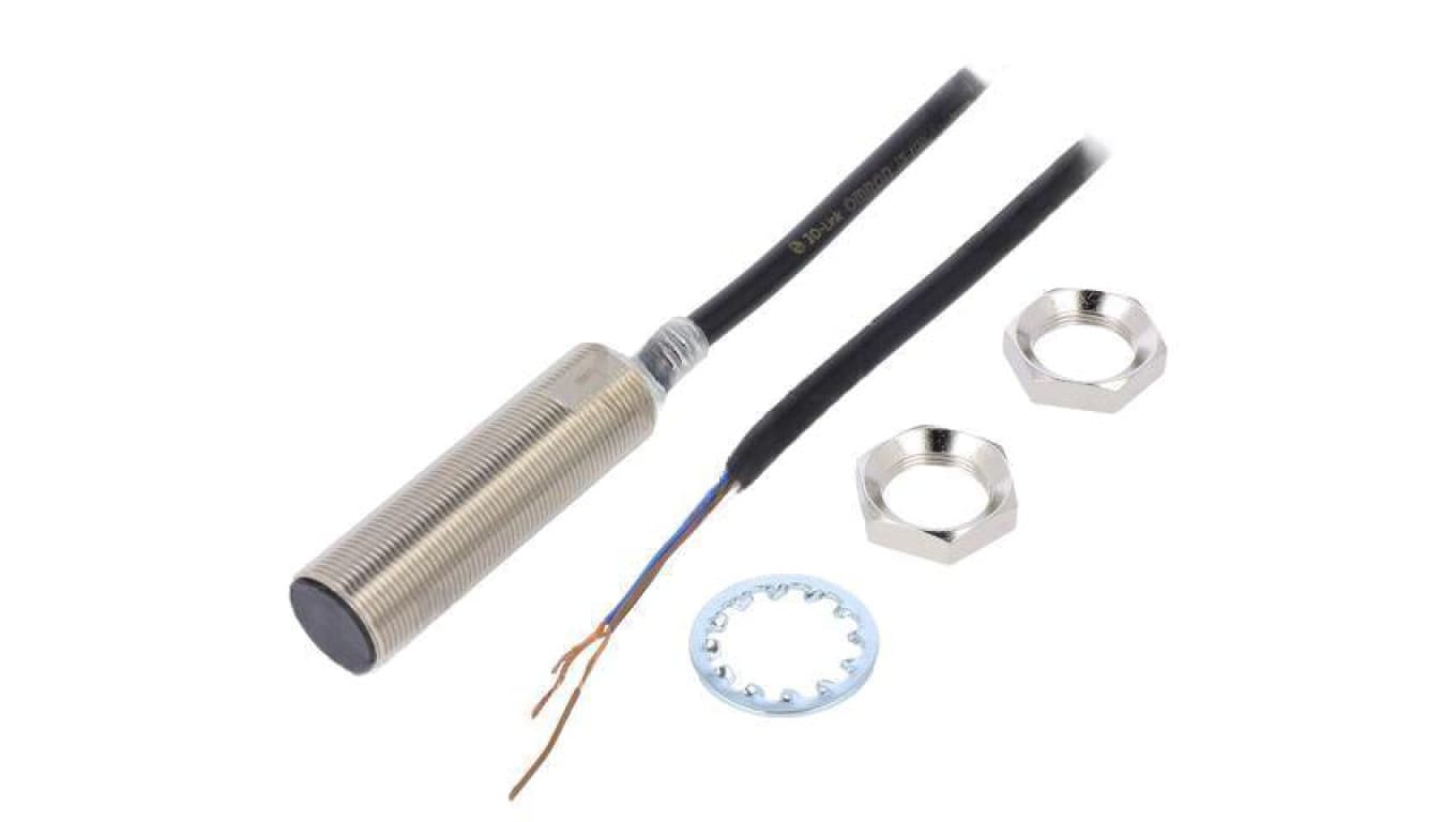 Czujnik indukcyjny, PNP/NO, 10...30VDC, 0...12mm E2E-X12B1TL18 2M