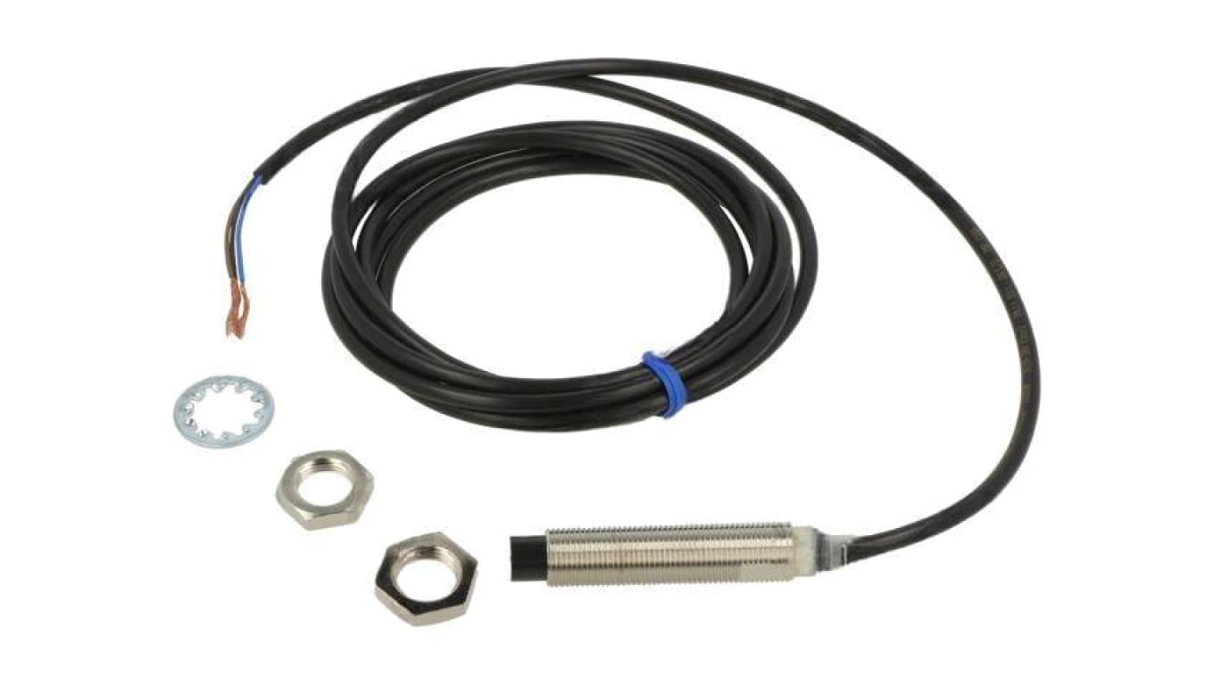 Czujnik indukcyjny, PNP/NO, wysunięty, 50mA, 10...30VDC, przewody, M12, 0...16mm, IP67 E2E-X16MB1TL12 2M