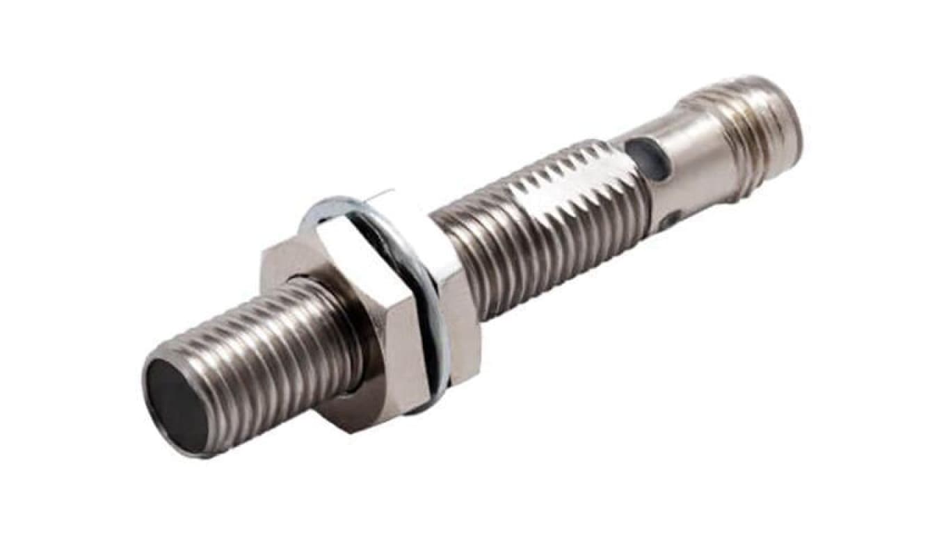 Czujnik indukcyjny, PNP/NO, zabudowany, 0,1A, 10...30VDC, M8 męski, M8, 0...2mm, IP67 E2E-X2B1TL8-M5