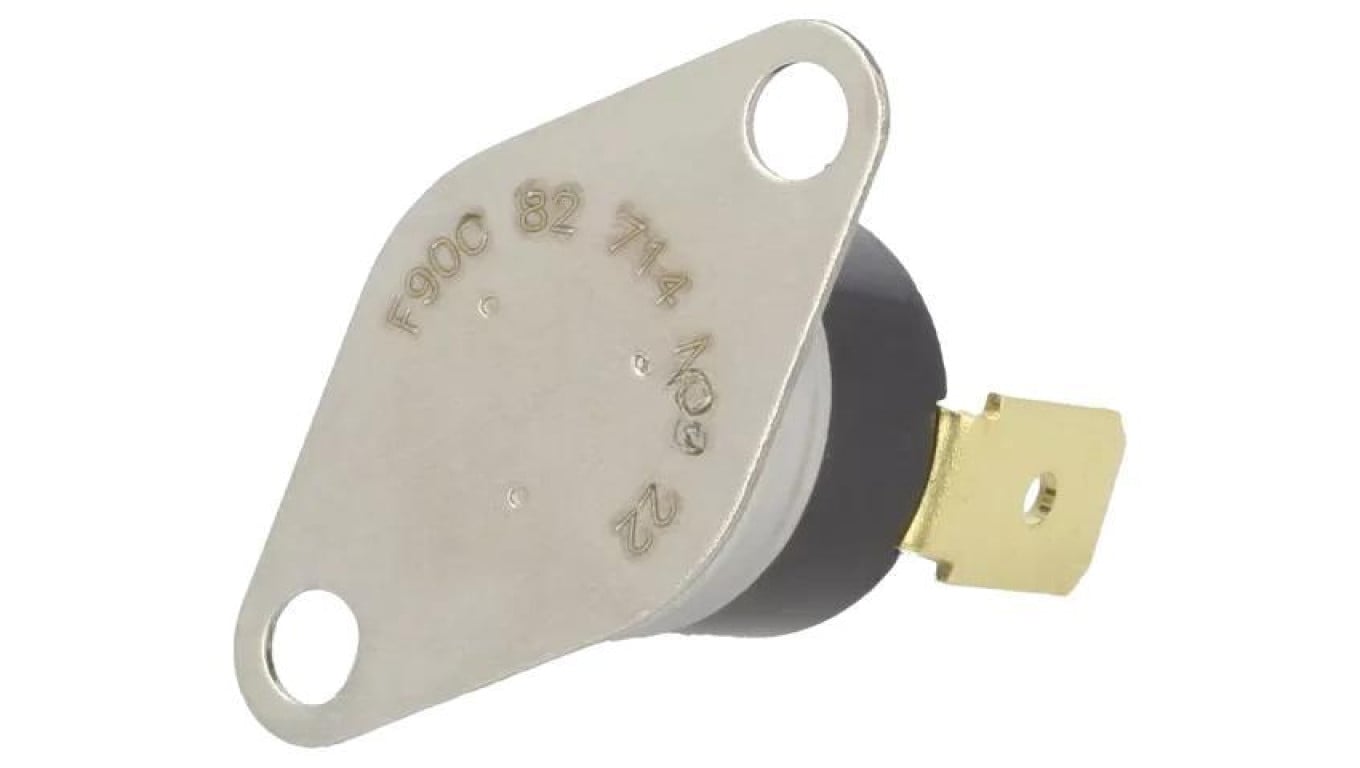 Czujnik termostat, z konfiguracją wyjścia NO, max. 10A, max. 240V AC, konektory 6,4mm, 2455R--00820714