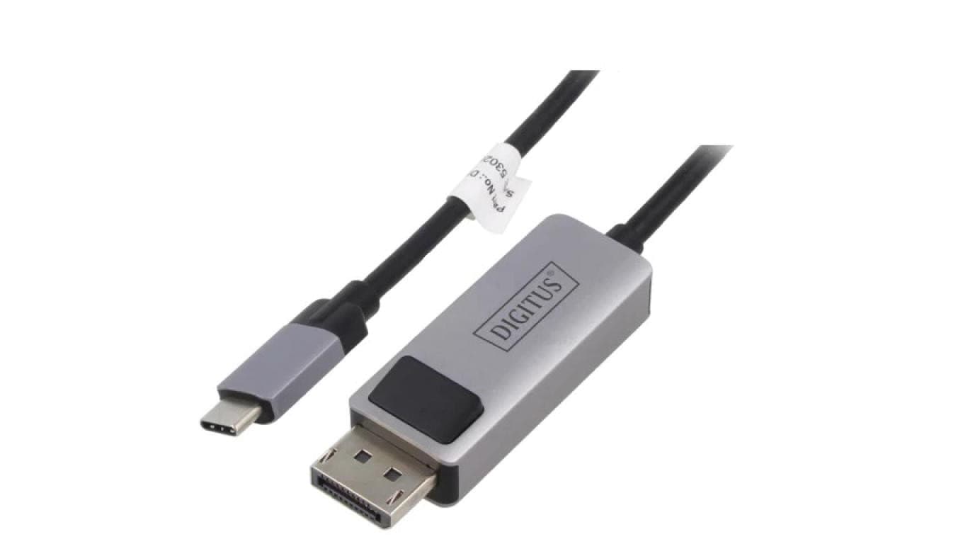 Adapter DisplayPort 1.4 dwukierunkowy 2m czarny DB-300334-020-S