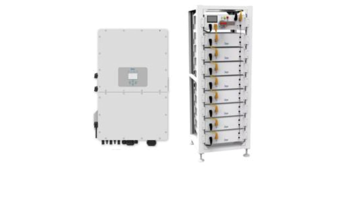 DEYE: Zestaw Inwerter hybrydowy 30K-SG02HP3 + Bateria BOS-G PRO 40.96kWh + Jednostka sterująca PDU-2 + Stojak na akumulatory