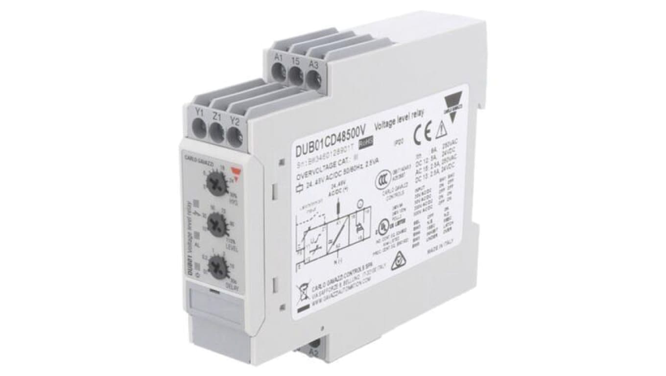 Przekaźnik nadzorczy prądu, napięcie AC/DC, 24÷48VAC, 24÷48VDC DUB01CD48500V