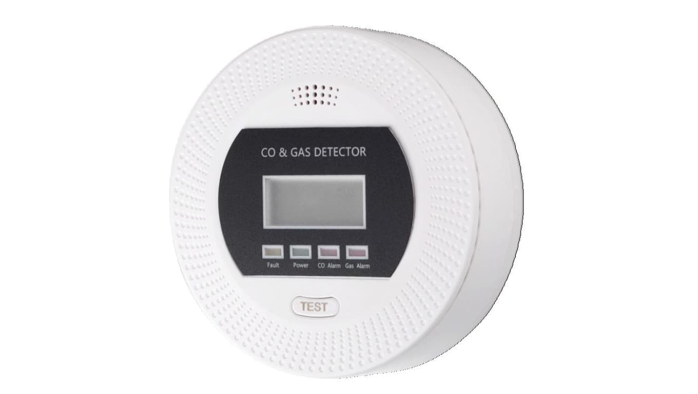 Detektor gazu i tlenku węgla CO 2w1 EN50194 EN50291 z zasilaniem awaryjnym VIAGO VD010GC