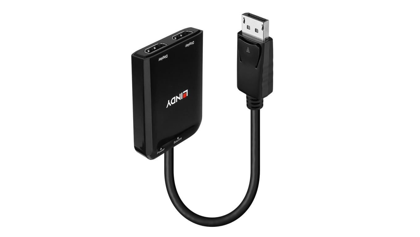 DisplayPort do 2-portowego koncentratora HDMI MST