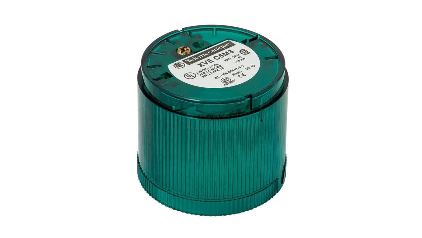 Element świetlny migający O70 zielony LED 230..240V XVEC5M3 SCHNEIDER