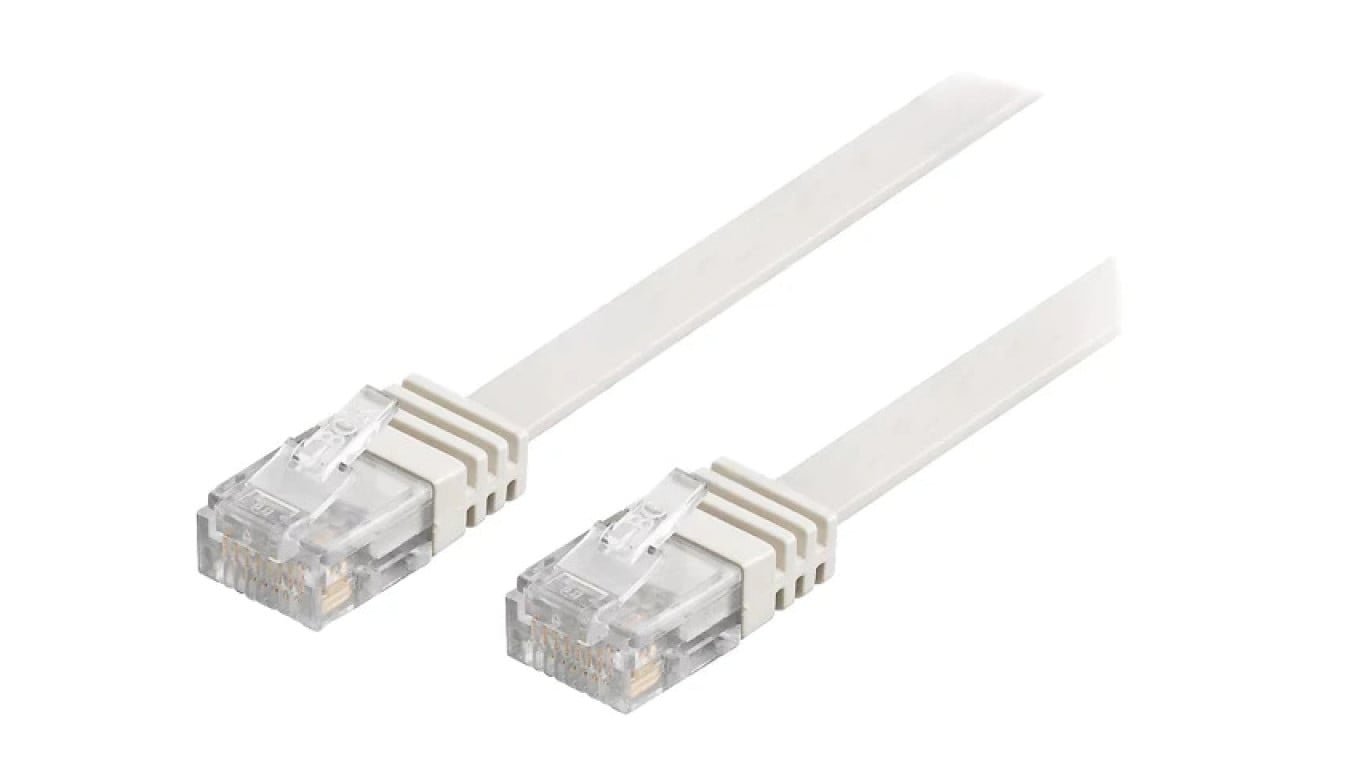 Patch cord U/UTP 6 linka Cu PVC biały 20m 32AWG 95158