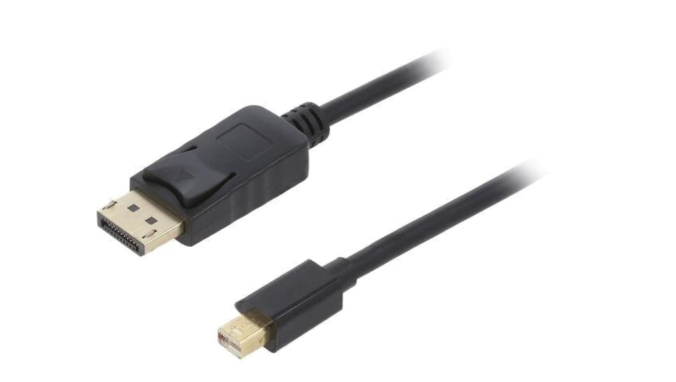 Kabel DisplayPort wtyk,mini DisplayPort wtyk, PVC, czarny, dł. przewodu: 1,8m CCP-MDP2-6