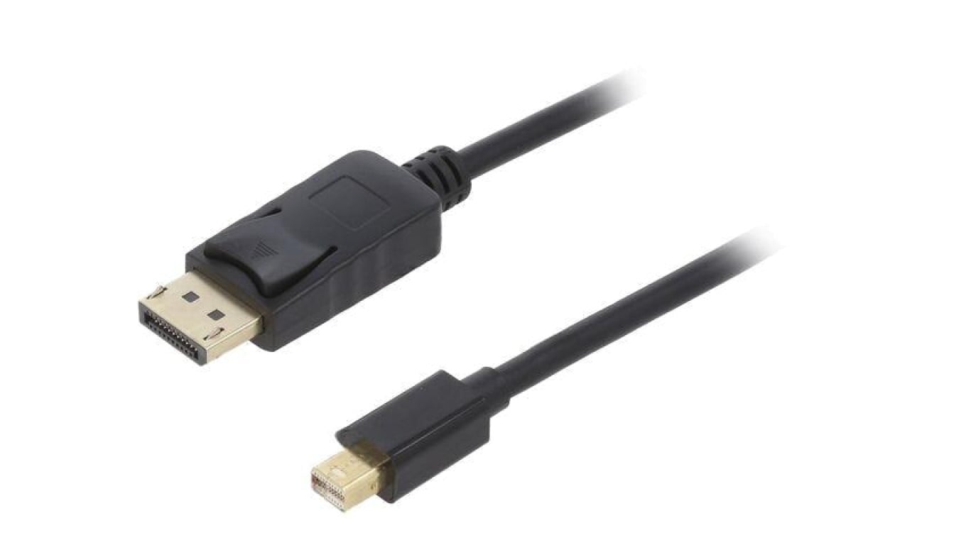Kabel DisplayPort wtyk,mini DisplayPort wtyk, PVC, czarny, dł. przewodu: 1,8m CCP-MDP2-6