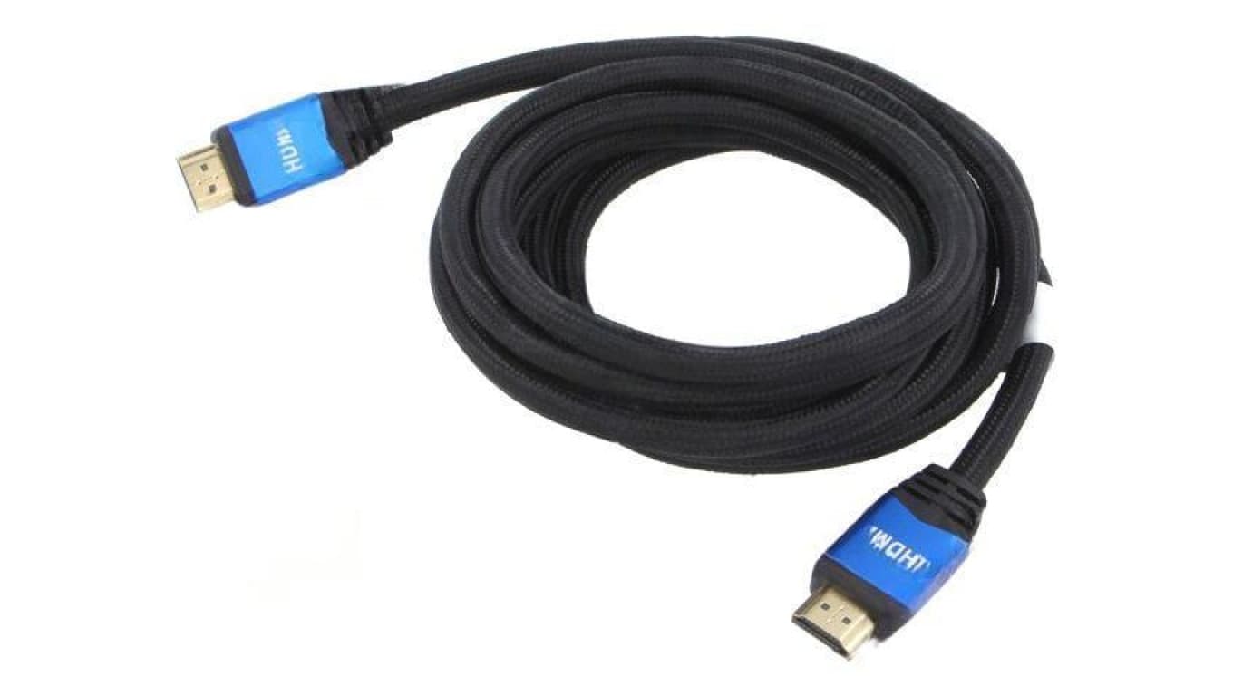 Kabel HDMI wtyk z obu stron tekstylny HDMI 2.0 3m czarny CA-HDMI-20CU-0030-BL