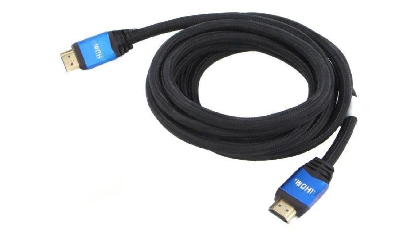 Kabel HDMI wtyk z obu stron tekstylny HDMI 2.0 3m czarny CA-HDMI-20CU-0030-BL