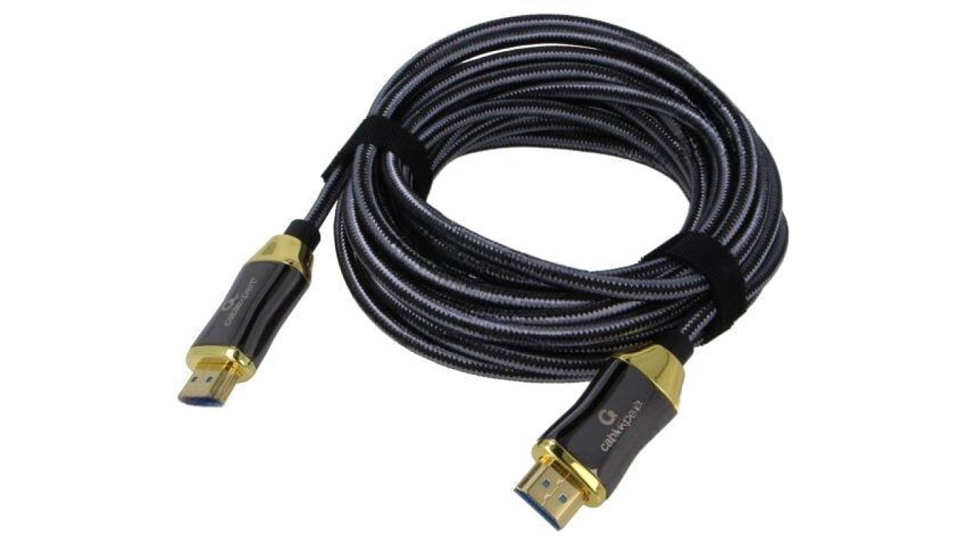 Kabel HDMI, wtyk z obu stron, PA, czarny, materiał wykonania żyły: Cu, dł. przewodu: 5m CCBP-HDMI8K-AOC-5M